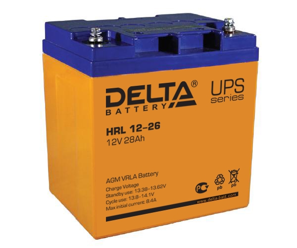 Аккумулятор Delta HRL 12-26 12В/28Ач